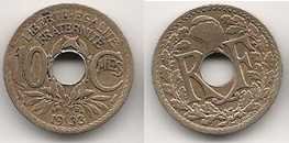 FRANCJA  10  centesimi  1933