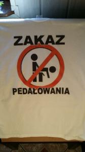 Koszulka t-shirt ZAKAZ PEDAŁOWANIA legia PRomo !