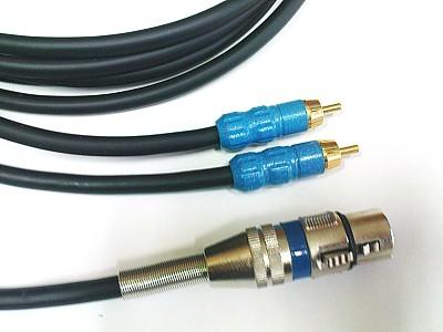 SHELLER kabel  XLR żeński / 2xRCA (czincz)    10m