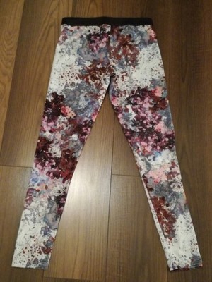 Kolorowe legginsy w kwiaty H&M S - nowe - 6759643763 - oficjalne archiwum  Allegro