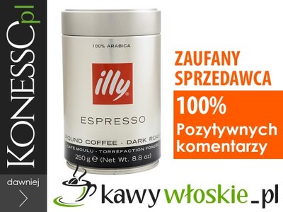 Kawa mielona illy Espresso Black 250g 100% ARABICA