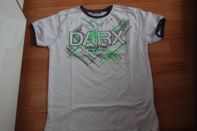 Koszulka z nadrukiem DARX biała L używana - 6161038785 - oficjalne archiwum  Allegro