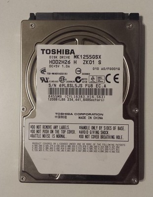 HDD TOSHIBA 120GB 5400 MK1255GSX