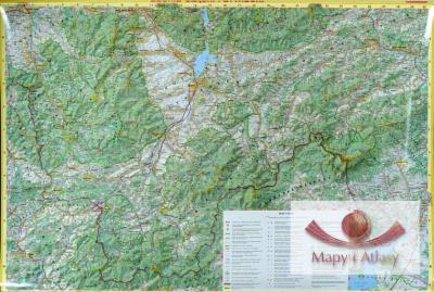 BESKID ŚLĄSKI I ŻYWIECKI MAPA ŚCIENNA BESKIDY COP