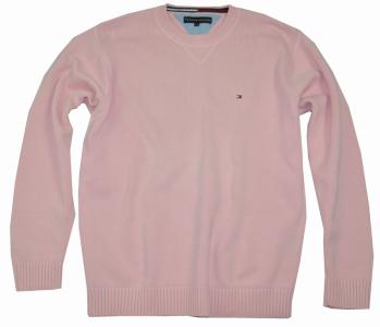 TOMMY HILFIGER sweter pulower męski różowy r L/G - 5910226798 - oficjalne  archiwum Allegro
