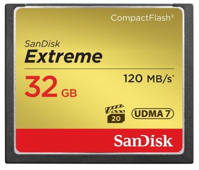 SanDisk Extreme CompactFlash 32GB 120/85 MB/s