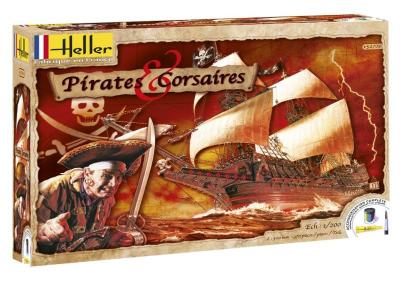 Piraci i Korsarze statek piracki z farbami Heller