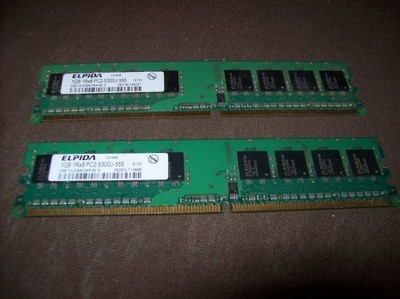 Elpida 1GB 1Rx8 PC2-5300U-555 Pamięć Ram