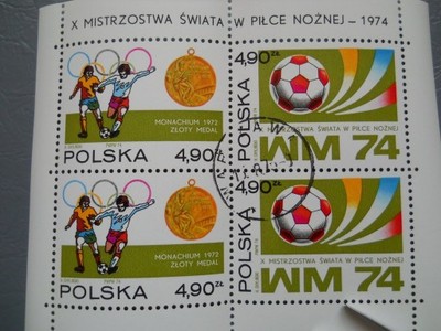 Polska - Fi. bl.93 - MŚ w piłce nożnej - kasowany