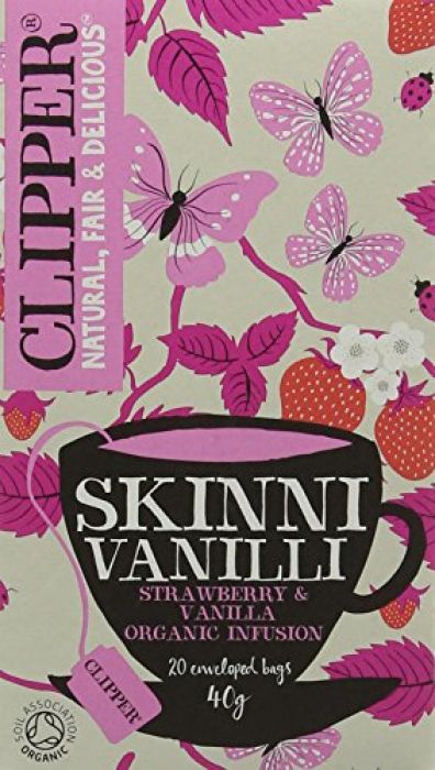 Clipper Skinni Vanilli Tea Bags (Pack of 6, Total
