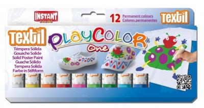 Farby w sztyfcie PlayColor do tkanin 12 kolorów