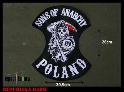 Naszywka Naszywki Sons of Anarchy Haft Komputerowy - 3601823580 - oficjalne  archiwum Allegro