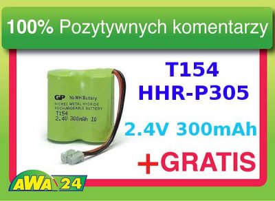 Akumulator GP T154 2.4V 300mAh HHR-P305
