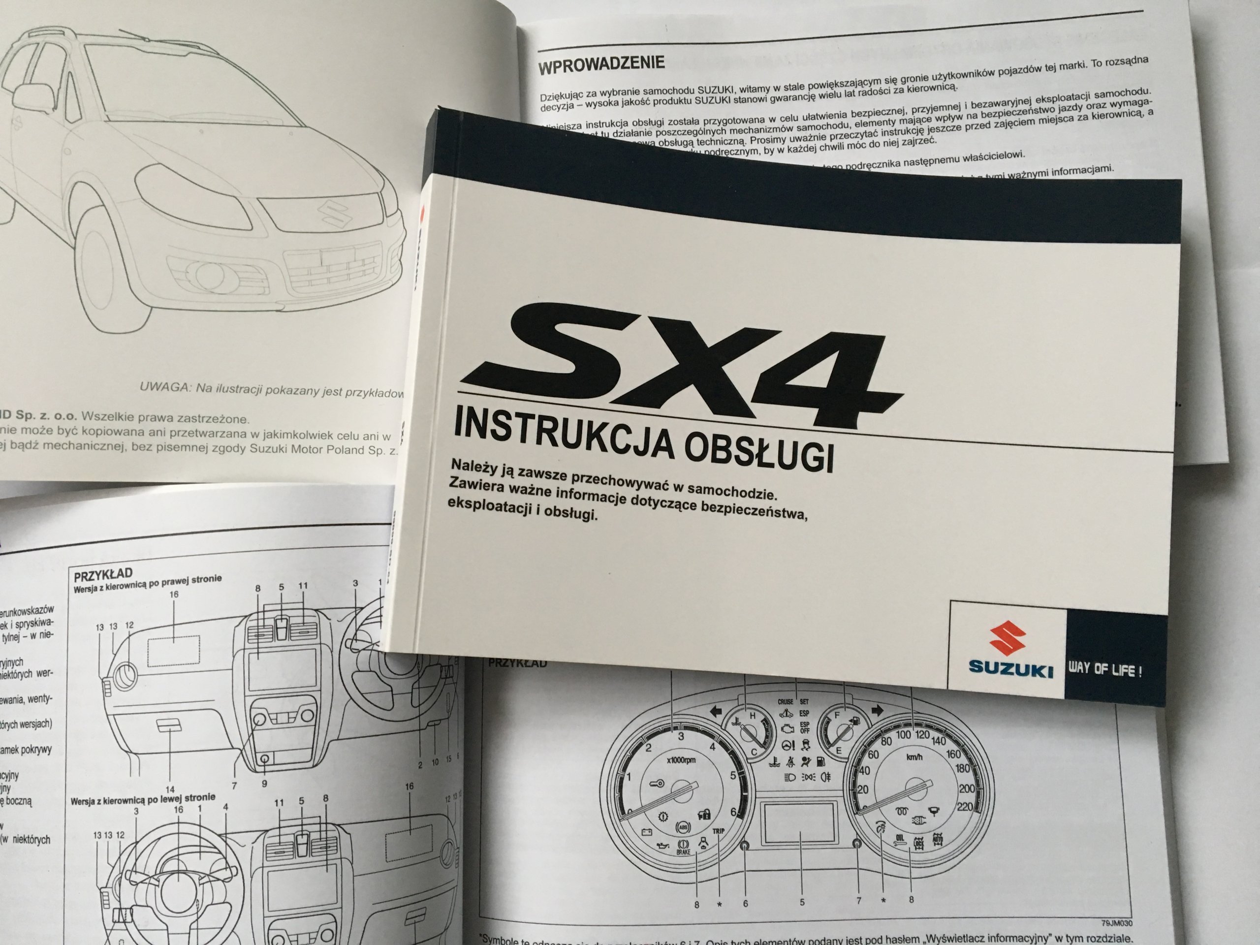 Suzuki SX4 polska instrukcja obsługi od 20092013
