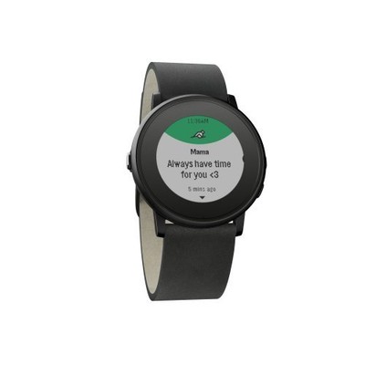 Pebble smartwatch Time Round, pasek 20 mm, czarny - 6557760425 ...
