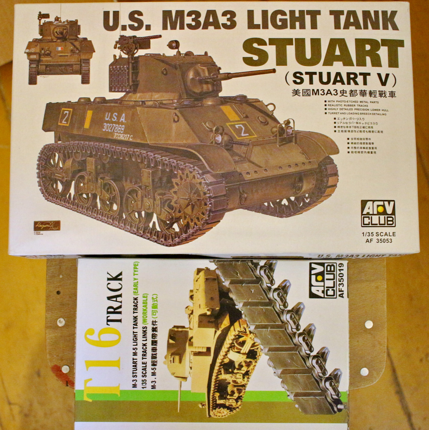 Stuart M3A AFV Club + gąsienice ogniwkowe AFV Club - 7023222189 ...