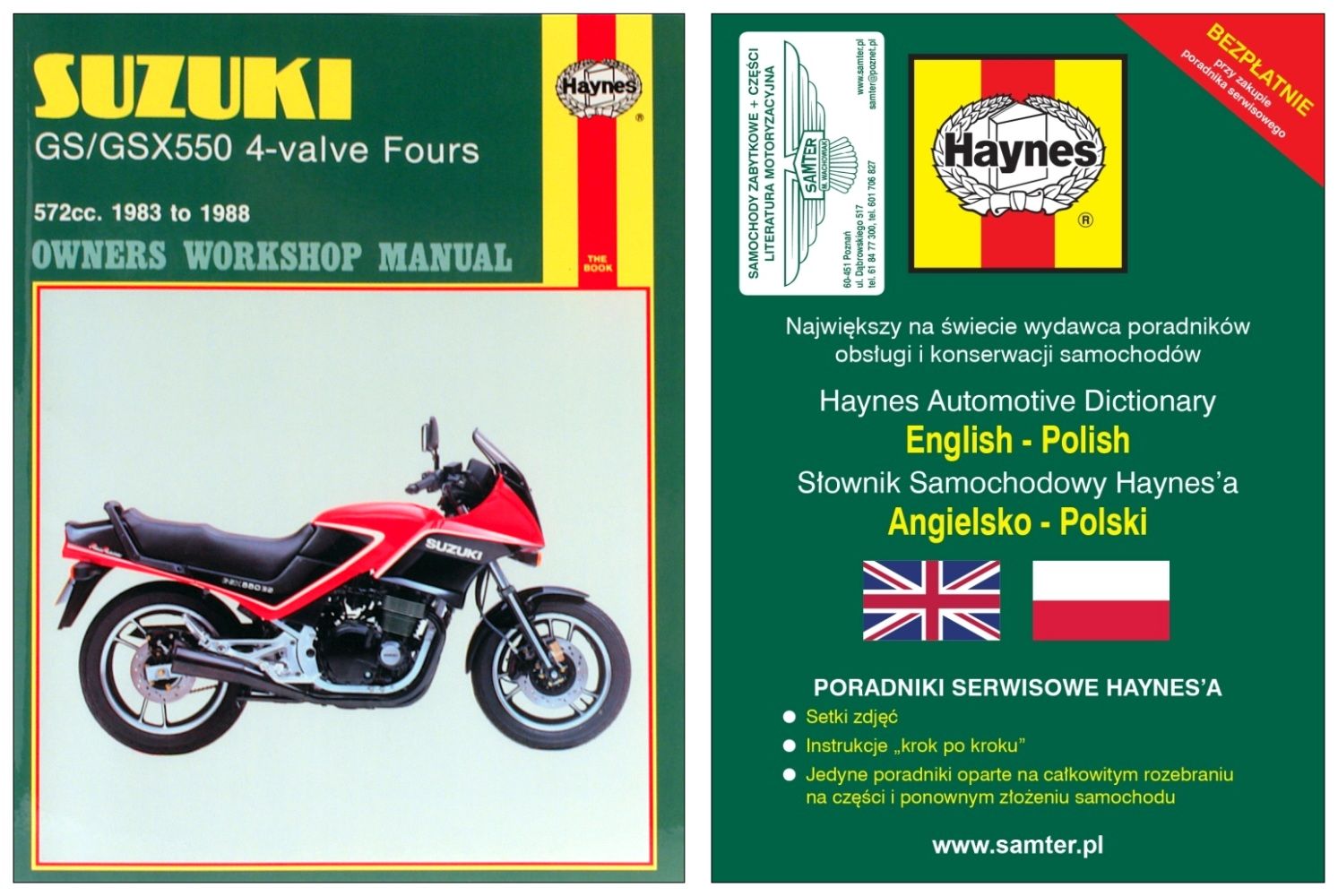 SUZUKI GS 550 GSX 550 19831988 instrukcja Haynes