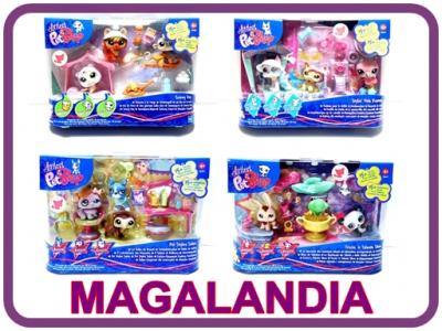 LITTLEST PET SHOP LPS ZESTAW 3 FIGURKI + AKCESORIA - 3518999367