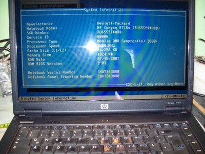 Hp compaq 6715s апгрейд