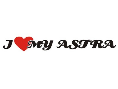Aufkleber - I Love my Astra