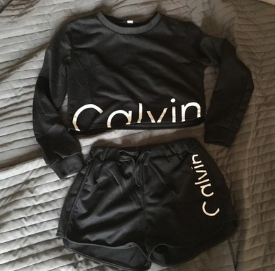 Komplet dresowy spodenki i bluza Calvin Klein