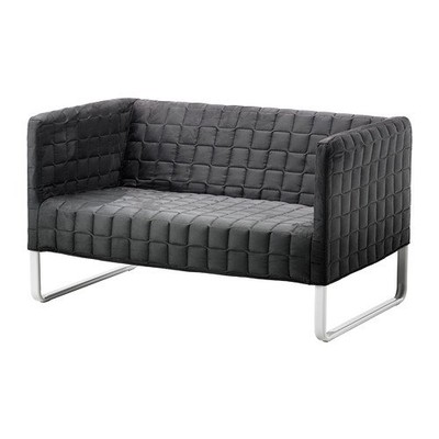 IKEA sofa KNOPPARP dwuosobowa kanapa SZARY - 5780849035 - oficjalne  archiwum Allegro